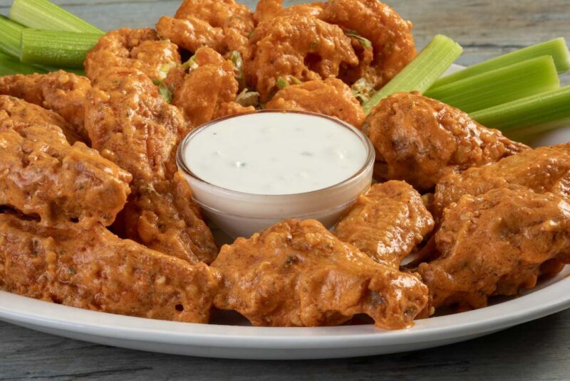 5 Zingers®, 5 wings, 10 golden fried shrimp, all tossed in your choice of sauce.